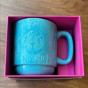 NWT Starbucks Hawaii Turquoise Mug 12 oz